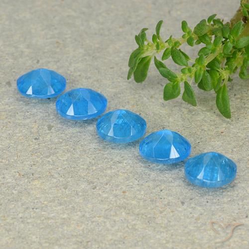 Pedras preciosas de Apatita Azul bebê profundo natural de 2.09 ct, oval, VS