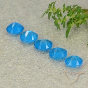 Pedras preciosas de Apatita Azul natural de 2.21 ct, oval, VS