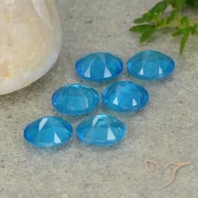 Pedras preciosas de apatita azul natural de 2,24 ct, corte oval, VS