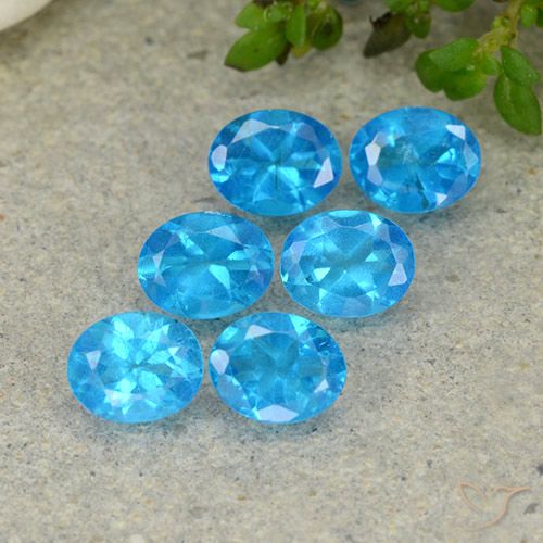 2.28ctw Natural Azul Apatita, oval, VS