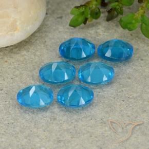 Pedras preciosas de Apatita Azul natural de 2.28 ct, oval, VS