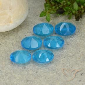 Pedras preciosas de Apatita Azul natural de 2.42 ct, oval, VS