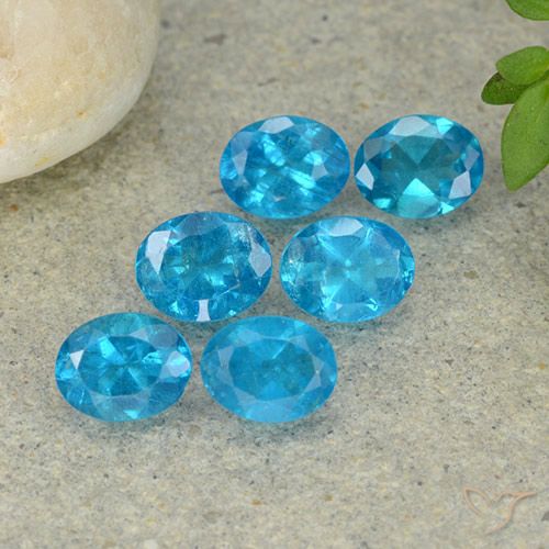 2.18ctw Natural Azul Aqua Profundo Apatita, oval, VS