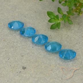 Pedras preciosas de Apatita Azure Profundo natural de 1.66 ct, oval, VS