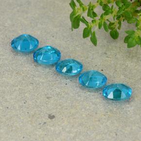 Pedras preciosas de Apatita Azul médio natural de 1.81 ct, Corte Oval, VS