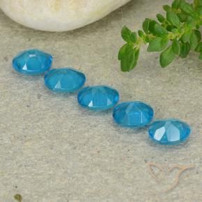 Pedras preciosas de Apatita Azul natural de 1.89 ct, oval, VS