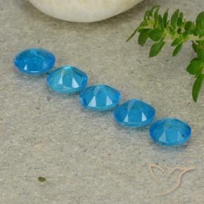 Pedras preciosas de Apatita azul intenso natural de 2.01 ct, oval, VS