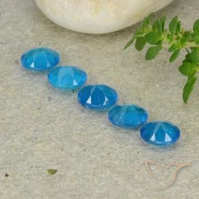 Pedras preciosas de Apatita Azul Azul natural de 1.65 ct, oval, VS