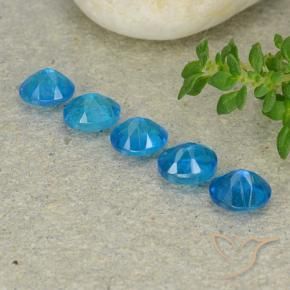 Pedras preciosas de Apatita Azul natural de 2.12 ct, oval, VS