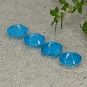 Pedras preciosas de Apatita Azul Azul natural de 1.57 ct, oval, VS