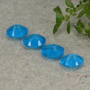 Pedras preciosas de Apatita Azul médio natural de 1.53 ct, oval, VS