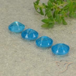 Pedras preciosas de Apatita Azul natural de 1.70 ct, oval, VS