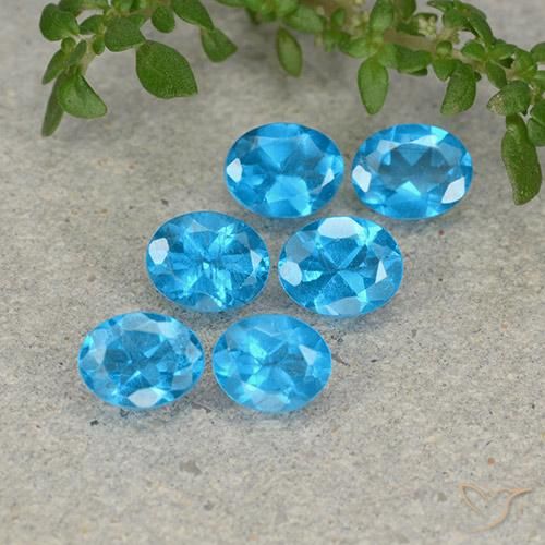 2.17ctw Natural Azul Azul Apatita, oval, VS