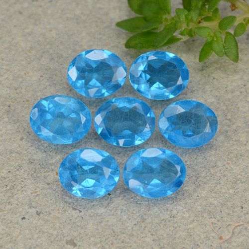 2.26ctw Natural Azul médio Apatita, oval, VS, Photo A
