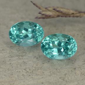 Pedras preciosas de apatita azul natural de 2,30 ct, corte oval, VVS-VS