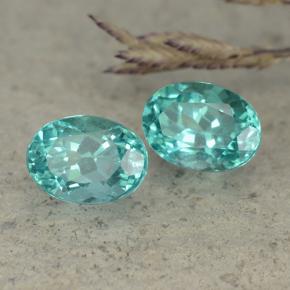 Pedras preciosas de apatita azul natural de 2,30 ct, corte oval, VVS-VS