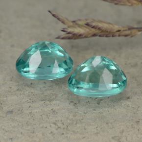 Pedras preciosas de apatita azul natural de 2,30 ct, corte oval, VVS-VS