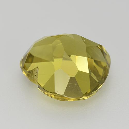 Apatita amarelo natural 6,12ct, formato de coração, VVS-VS