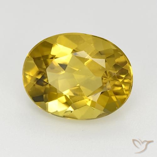 Apatita ouro amarelado Natural 4.90ct, oval, VVS-VS