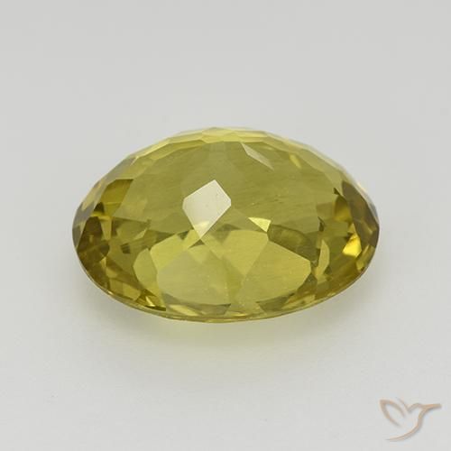 Apatita amarelo médio Natural 6.18ct, oval, VS