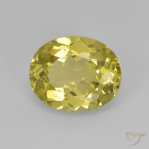 Apatita Amarelo claro Natural 2.37ct, oval, VS