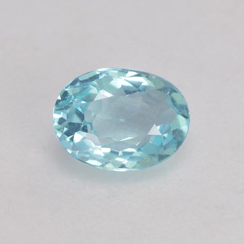 Apatita turquesa natural 0,53ct, corte oval, VS