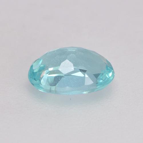 Apatita turquesa natural 0,53ct, corte oval, VS