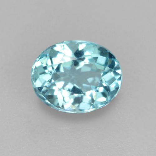 Apatita Aqua Blue Natural 0.57ct, Corte Oval, VS-SI