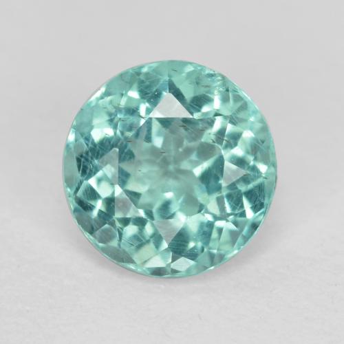 Apatita Azul verde Natural 0.58ct, Corte Redondo, SI