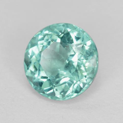 Apatita Azul verde Natural 0.58ct, Corte Redondo, SI