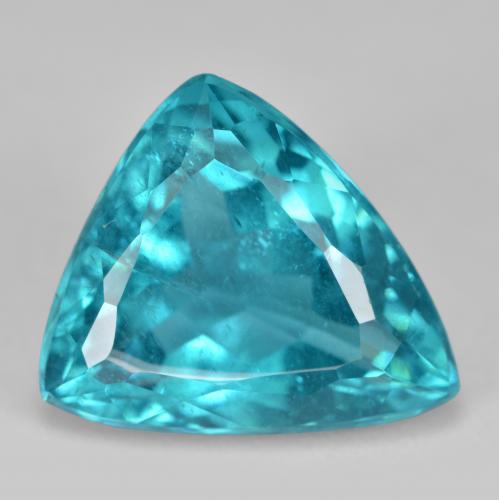 Apatita turquesa natural 4,81ct, trillion, SI