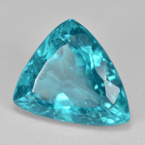 Apatita turquesa natural 4,81ct, trillion, SI