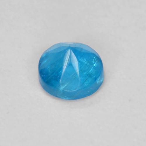 Apatita azul natural 0,22ct, corte redondo, VS