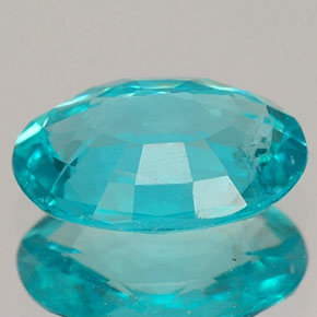 Apatita azul natural 1,45ct, corte oval, VS