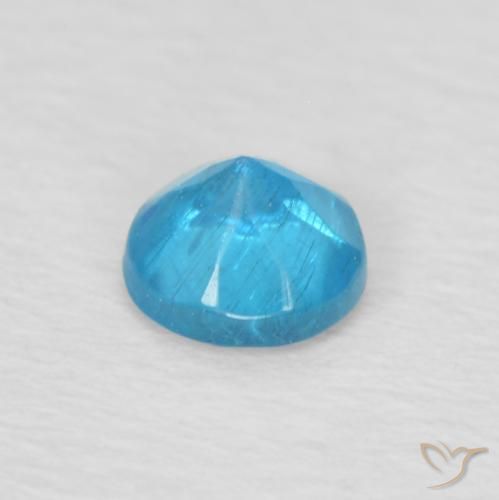 Apatita Azul médio Natural 0.23ct, Redondo, VS