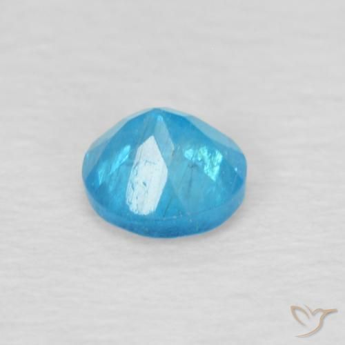 Apatita Azul médio Natural 0.22ct, Redondo, VS