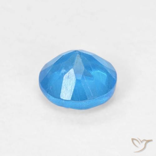 Apatita Azul médio Natural 0.18ct, Redondo, VVS-VS