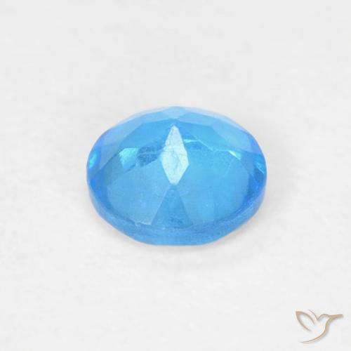 Apatita Azul médio Natural 0.20ct, Redondo, VVS-VS