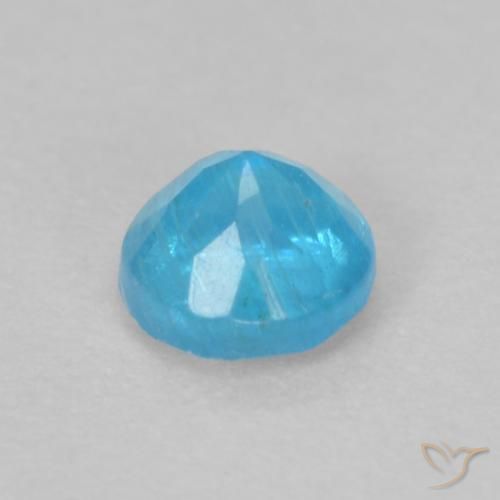 Apatita Azul Azure Profundo Natural 0.24ct, Redondo, VS