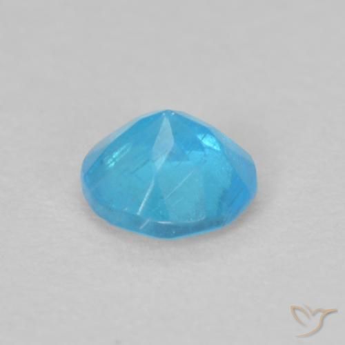 Apatita Azul claro Natural 0.20ct, Redondo, VS