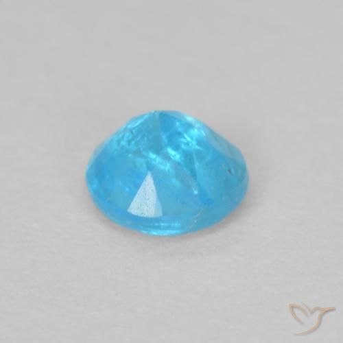 Apatita Azure Profundo Natural 0.16ct, Redondo, VS
