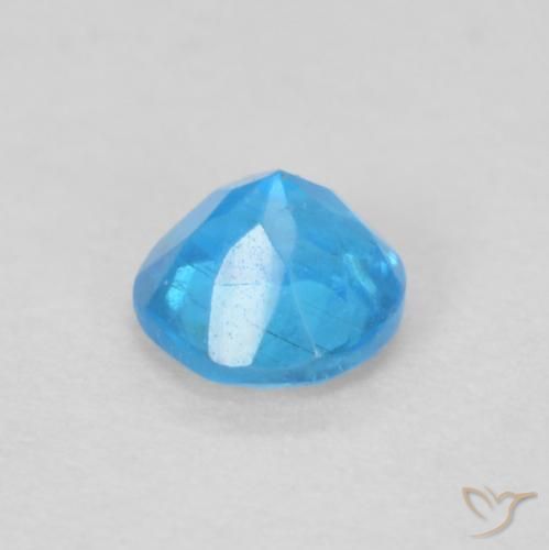 Apatita Azul bebê profundo Natural 0.21ct, Redondo, VS