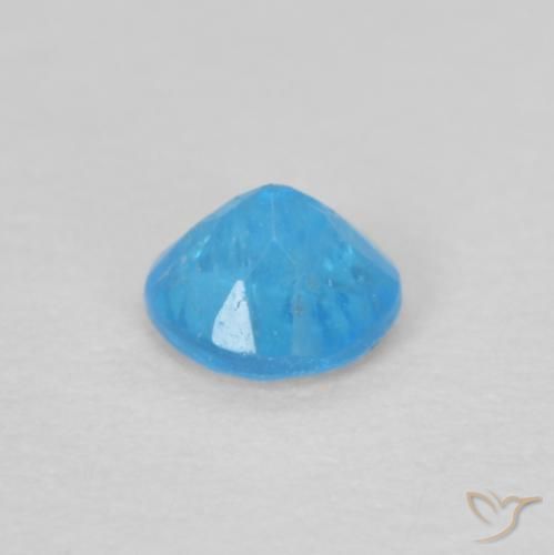 Apatita Azul Azure Intenso Natural 0.16ct, Redondo, VS