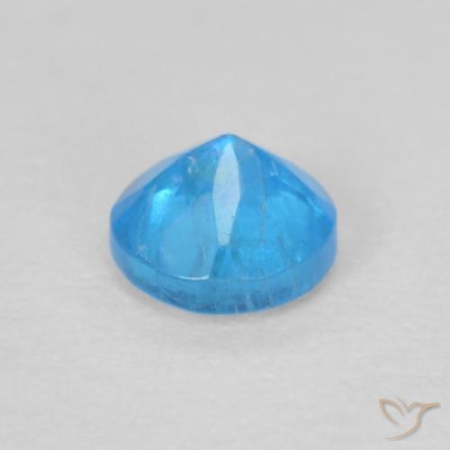 Apatita Azul Azure Intenso Natural 0.22ct, Redondo, VS