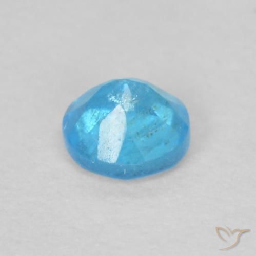 Apatita Azul Azul Natural 0.19ct, Redondo, VS