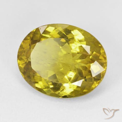 Apatita Amarelo acastanhado Natural 11.23ct, oval, VS
