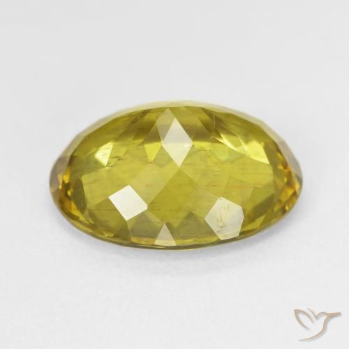 Apatita Amarelo acastanhado Natural 11.23ct, oval, VS