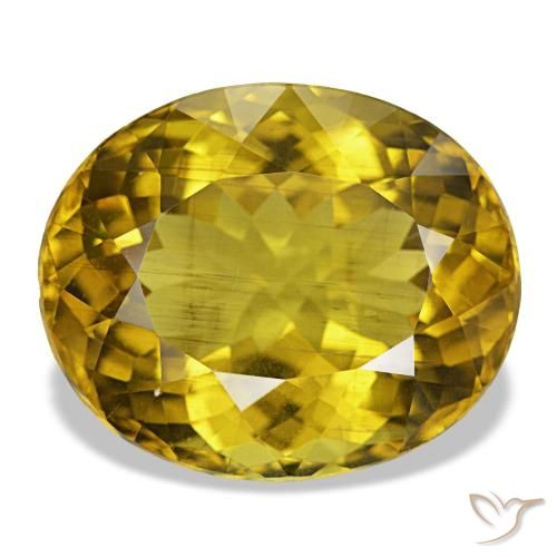 18.73ct amarelo apatita, oval, VS