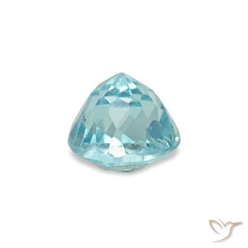 Apatita turquesa natural 0,33ct, corte redondo, VS-SI