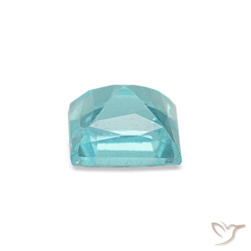Apatita turquesa natural 0,59ct, quadrado, VS-SI